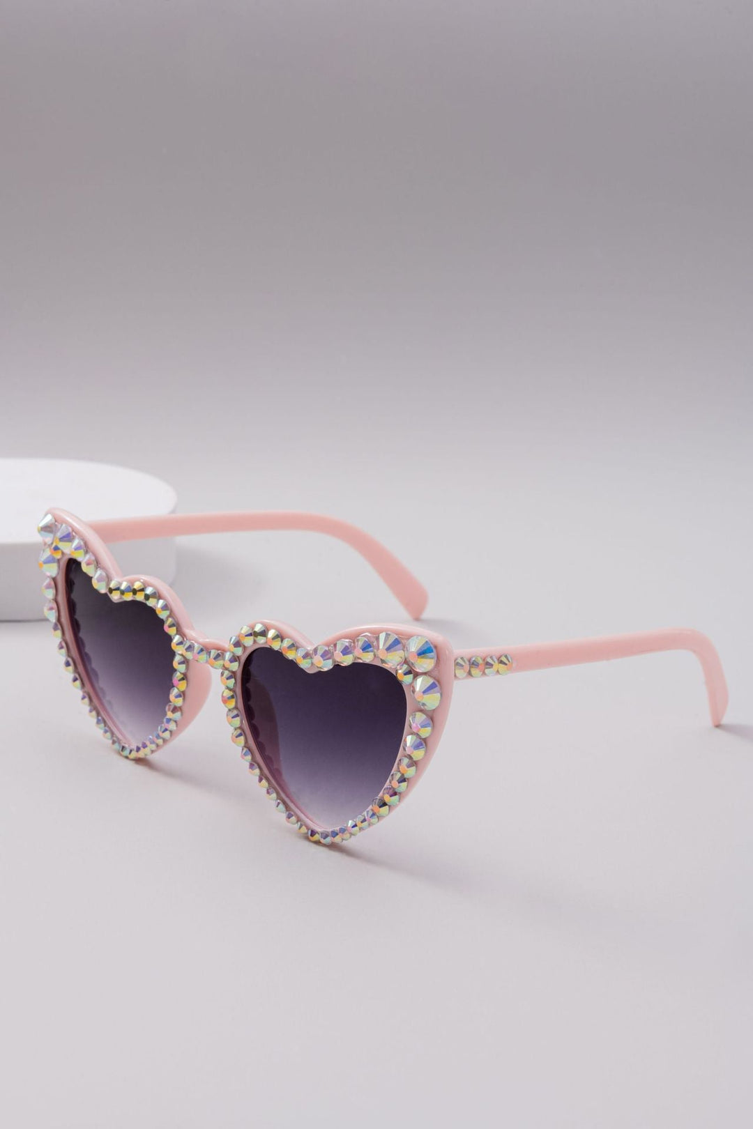 Women's Heart-Shaped Sparkle Sunglasses Kalsten