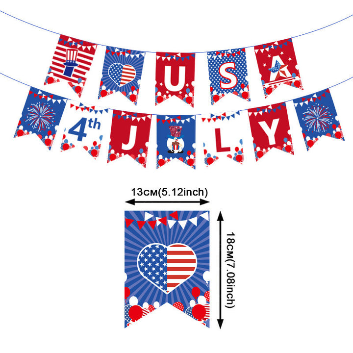 Unisex nan novelty patriotic party glasses assortment with themed foam toppers and mixed star and heart lens shapes Kalsten