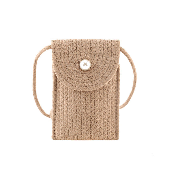Handy bag in woven design Kalsten