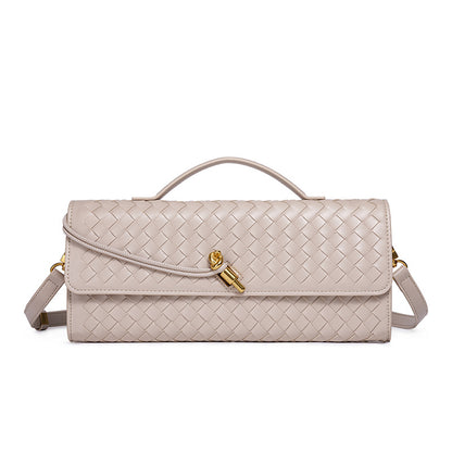 Woven Leather Clutch Acalora
