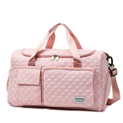 Quilted Multi-Compartment Sports Travel Duffel Bag Acalora