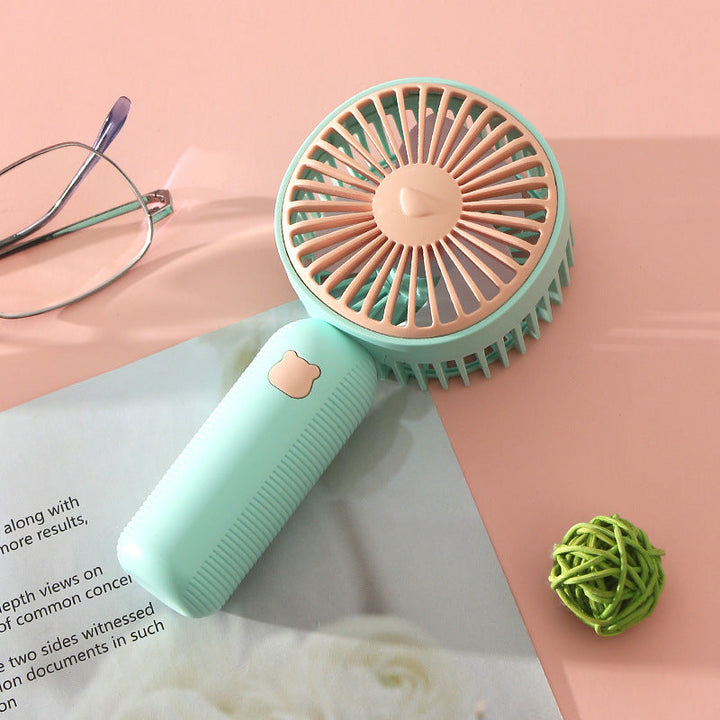 Unisex Portable Handheld Fan with Ergonomic Design and Rechargeable Battery Kalsten
