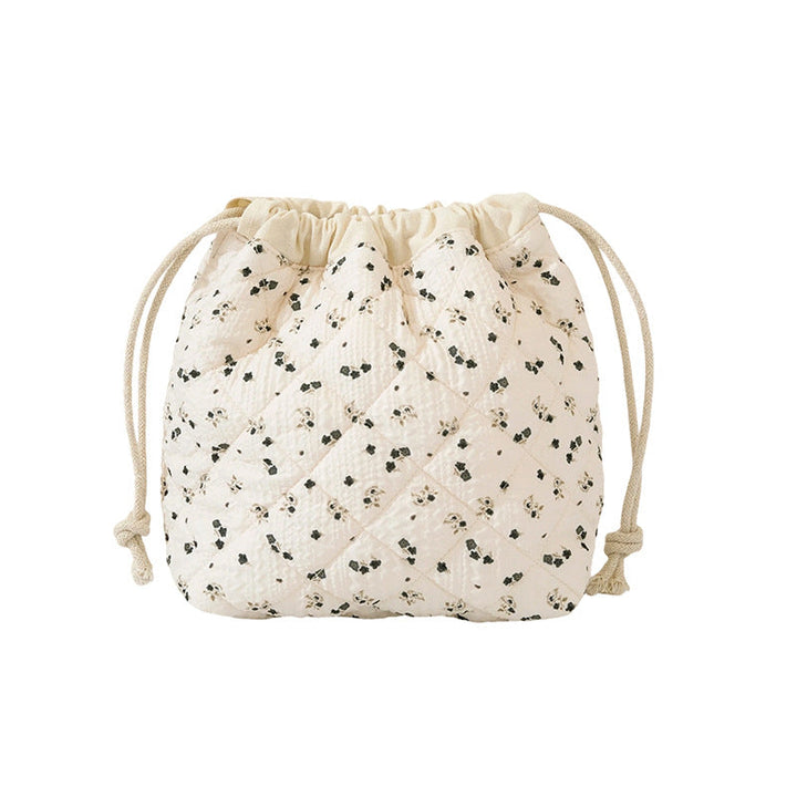 Quilted Floral Drawstring Bag Kalsten