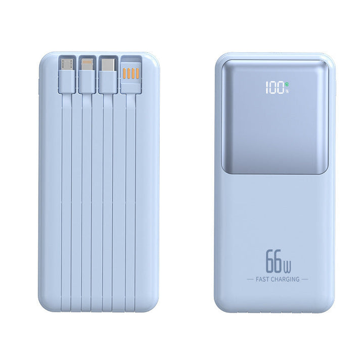 Portable power bank with integrated multifunction charging cable Kalsten