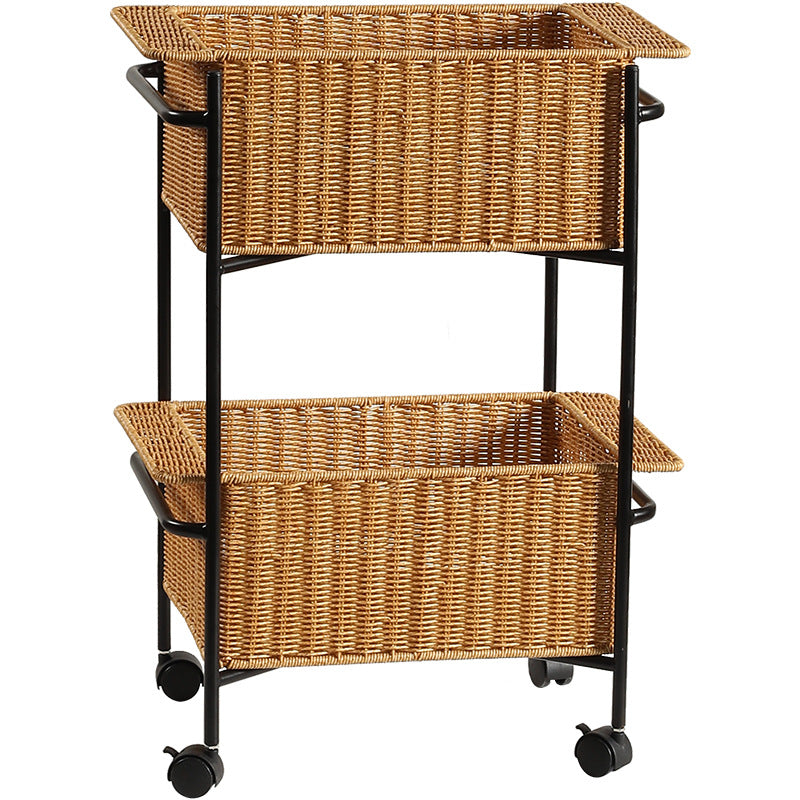 Unisex Rectangular Storage Basket made of high-quality wicker Kalsten