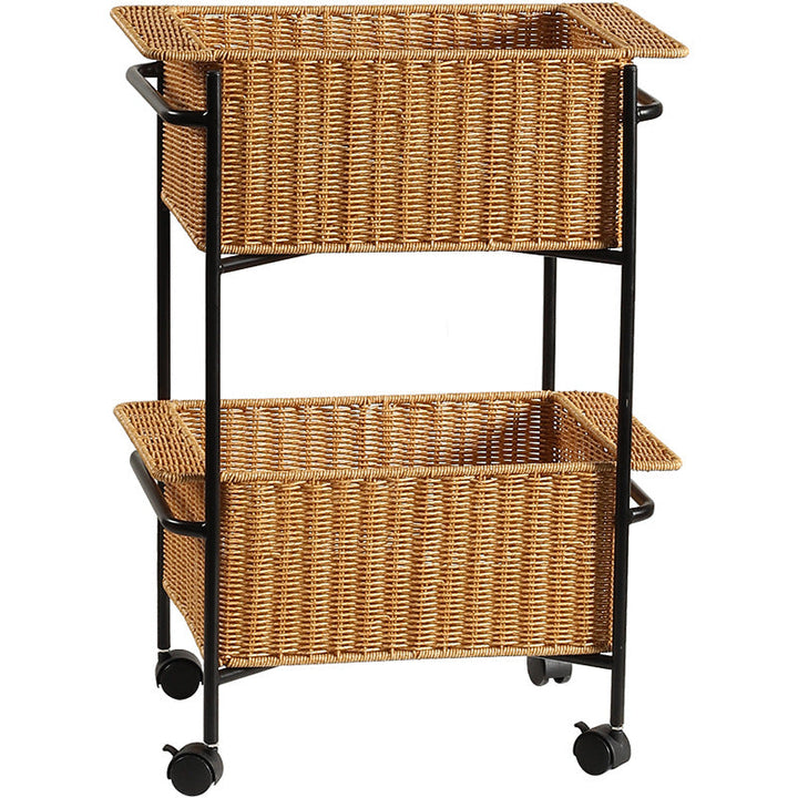 Unisex Rectangular Storage Basket made of high-quality wicker Kalsten