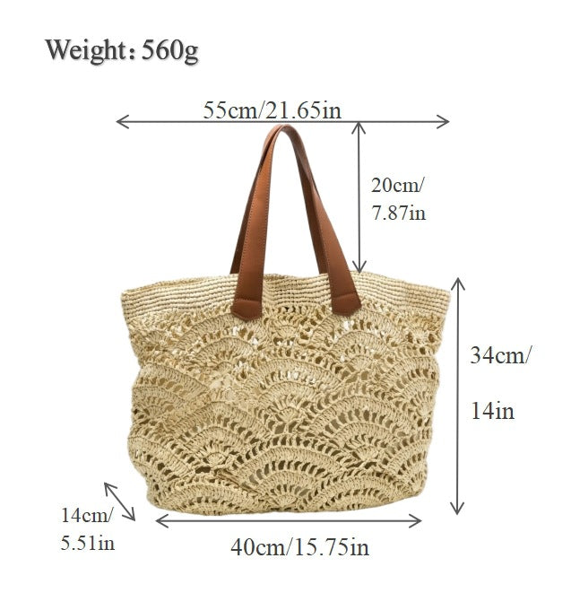 Generous Macrame Beach Bag Kalsten