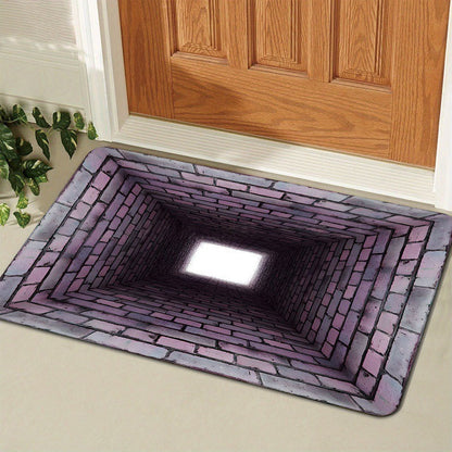 Gold Coin-Patterned Decorative Entrance Mat Acalora