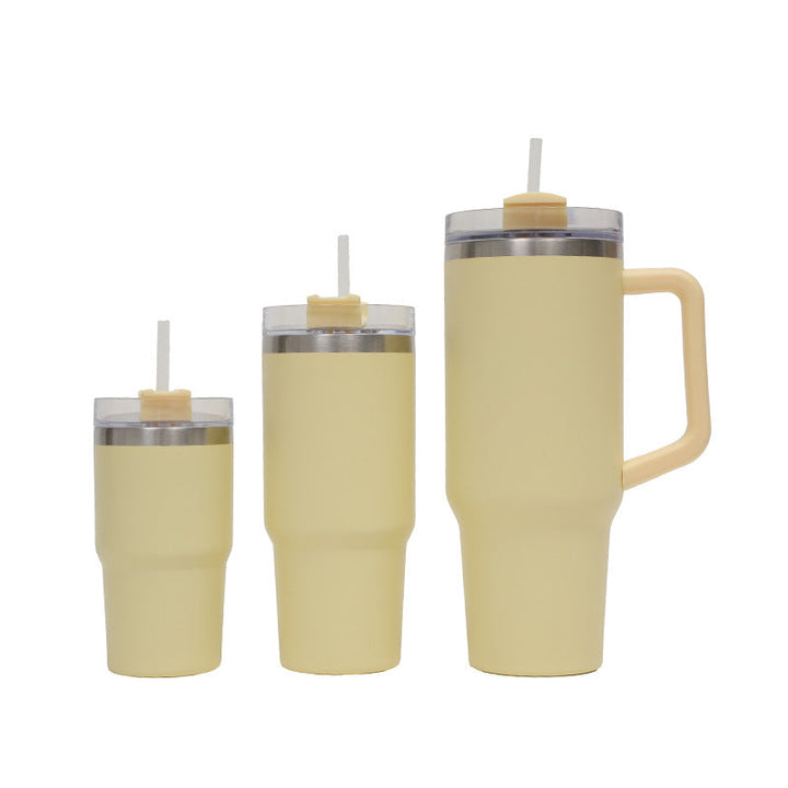 Women's Thermo Drinking Cup with Ergonomic Handle and Practical Straw Kalsten