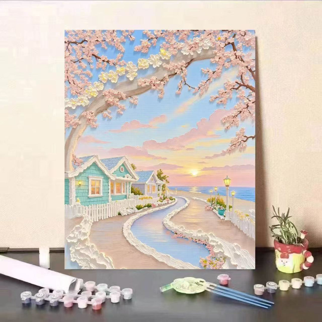 Landscape Themed Paint by Numbers Canvas Art Kit Kalsten
