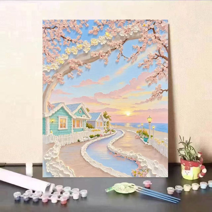 Landscape Themed Paint by Numbers Canvas Art Kit Kalsten