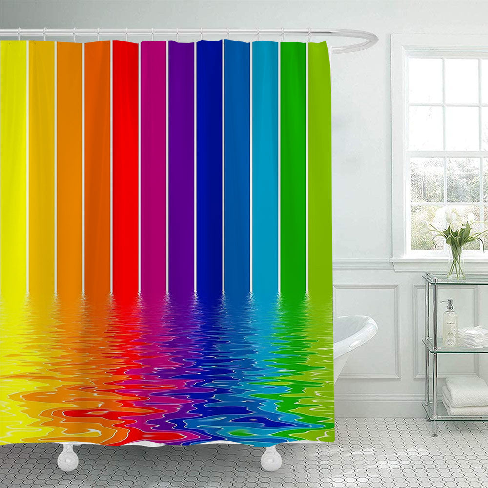 Scenic Beach-Themed Shower Curtain Kalsten