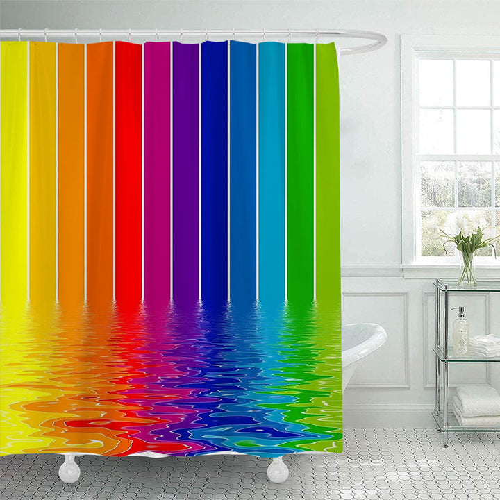 Scenic Beach-Themed Shower Curtain Kalsten