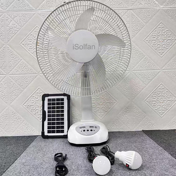 Women's Solar-Powered Table Fan with Intelligent Control System Kalsten