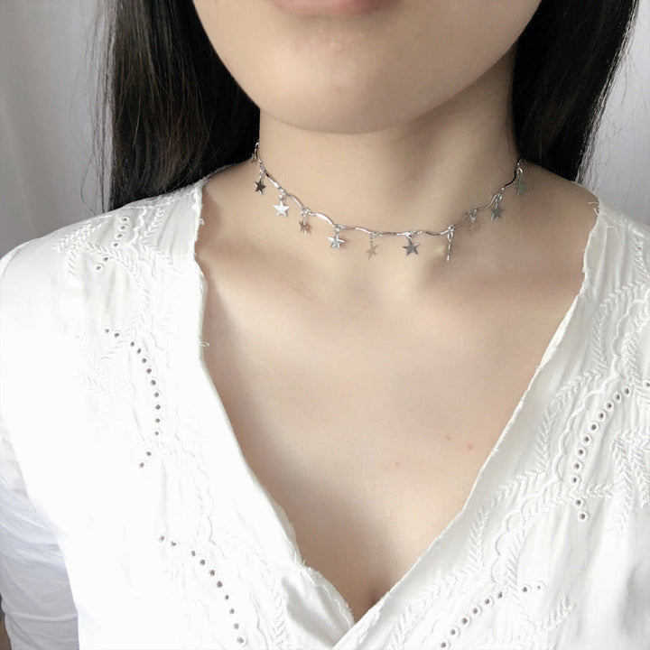 Star Charm Linked Chain Necklace Kalsten