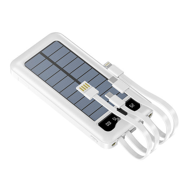 Portable Solar Powerbank with multiple charging ports and digital capacity display Kalsten