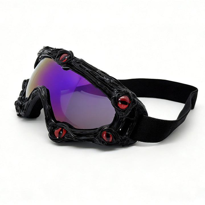 Women's ski goggles in a futuristic design with decorative details Kalsten