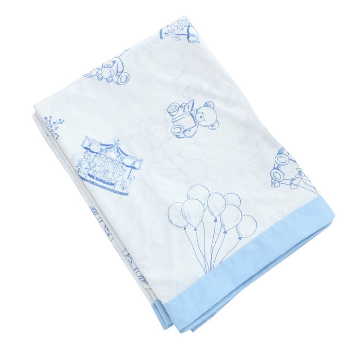 Unisex Nan cozy baby blanket made of cotton muslin with breathable filling and satin edge Kalsten