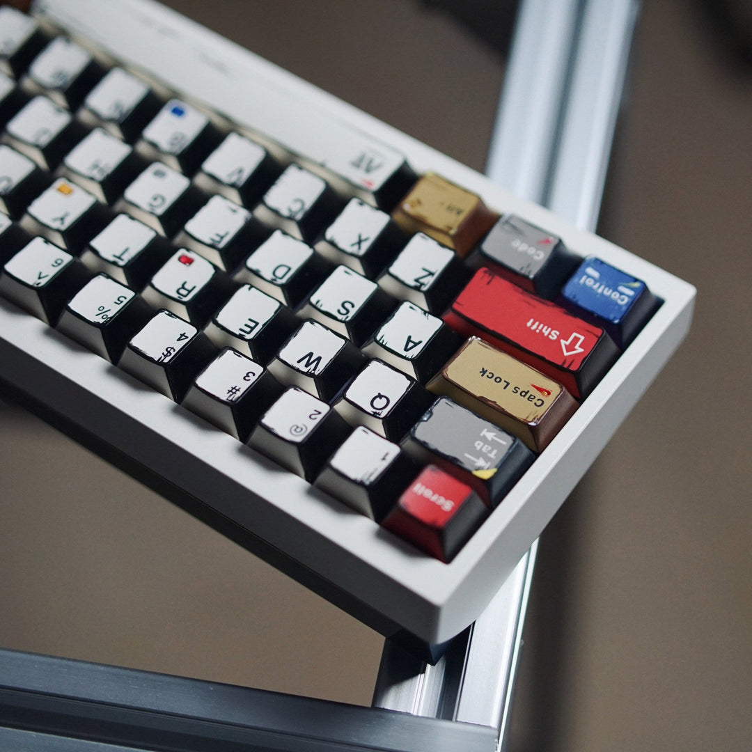 Retro-Themed Custom Mechanical Keyboard Kalsten