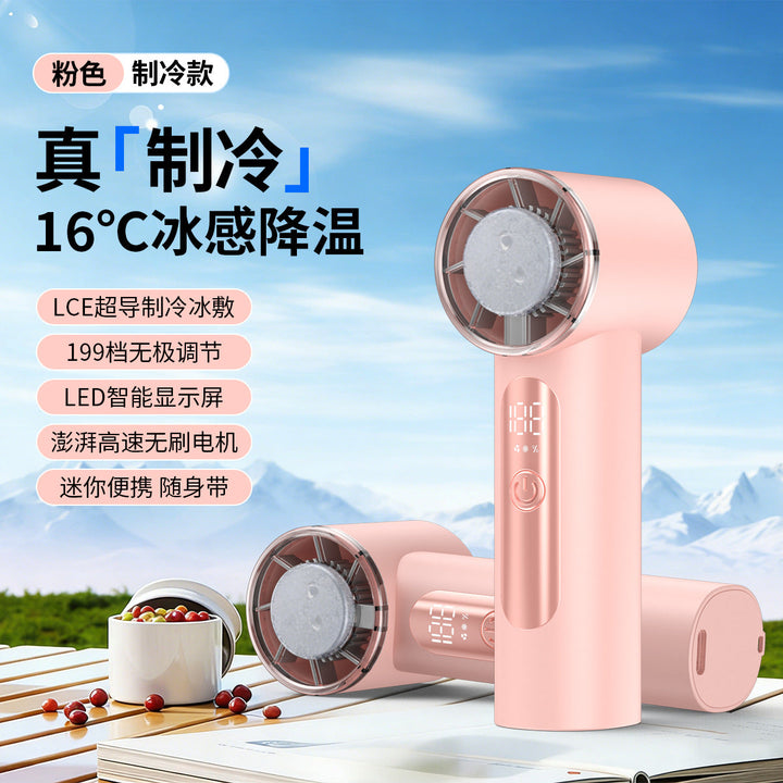 Women's Portable USB Fan with Digital Display Kalsten