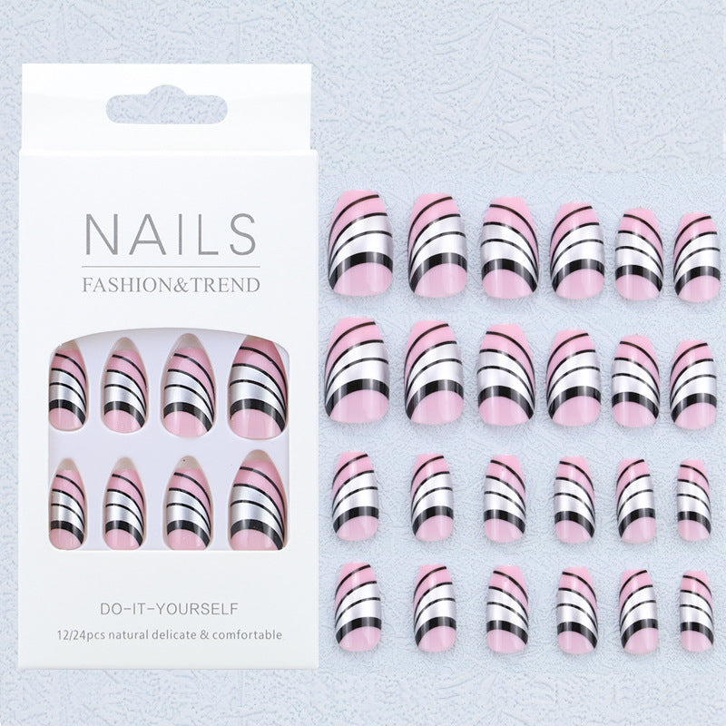 Artistic Graphic Press-On Nail Set Kalsten