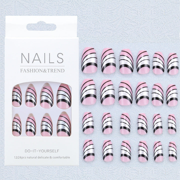 Artistic Graphic Press-On Nail Set Kalsten
