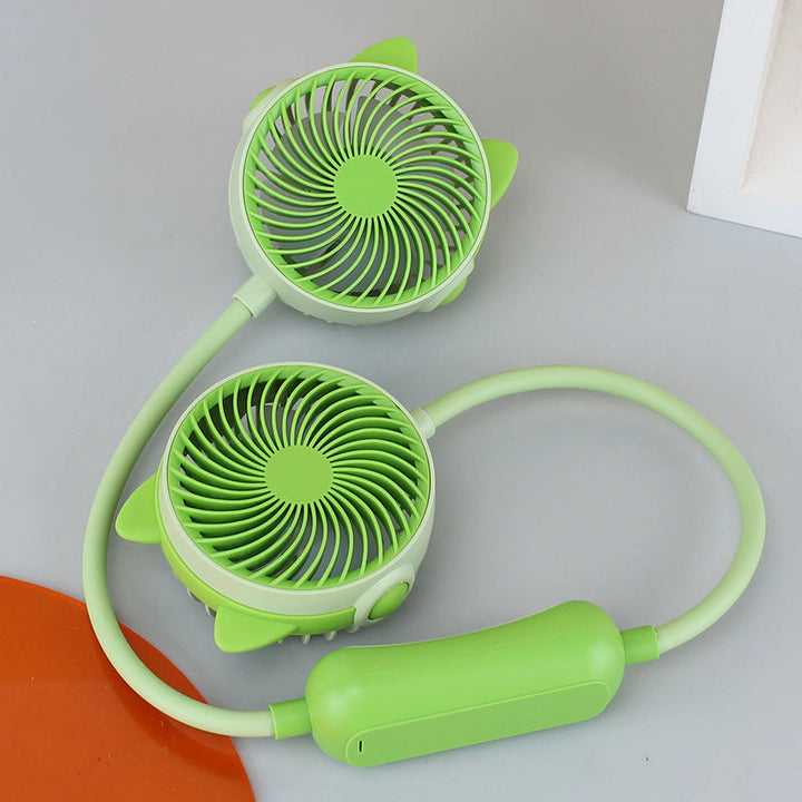 Ladies Portable Neck Fan with Dual Fan Kalsten