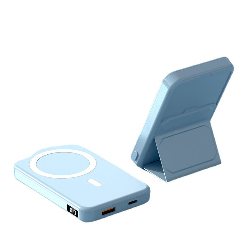 Portable power bank with integrated stand and LCD display Kalsten