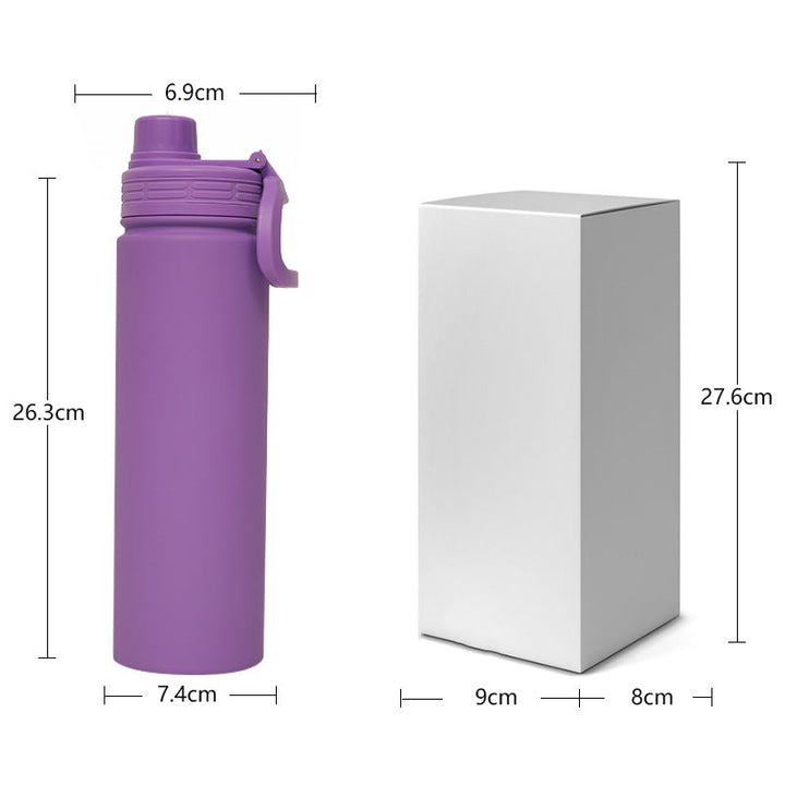 Ladies reusable and insulated drinking bottle with practical carrying handle Kalsten