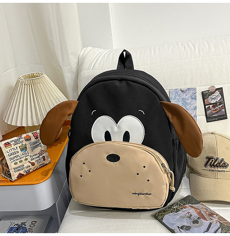 Playful Dog-Themed School Backpack