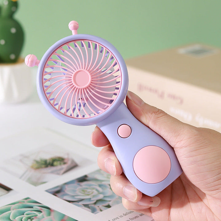 Unisex Mini Snail-Shaped USB Rechargeable Desk Fan Kalsten