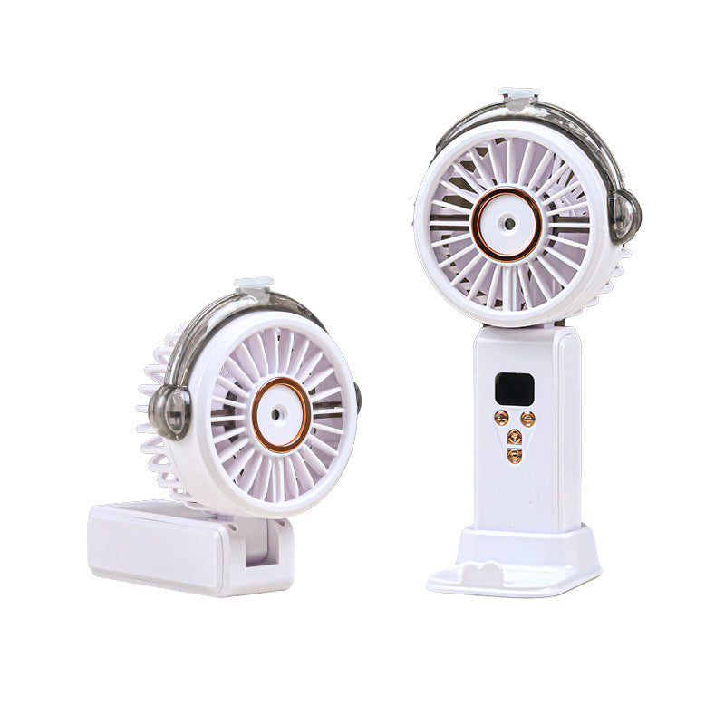 Women portable USB fan with digital display Kalsten