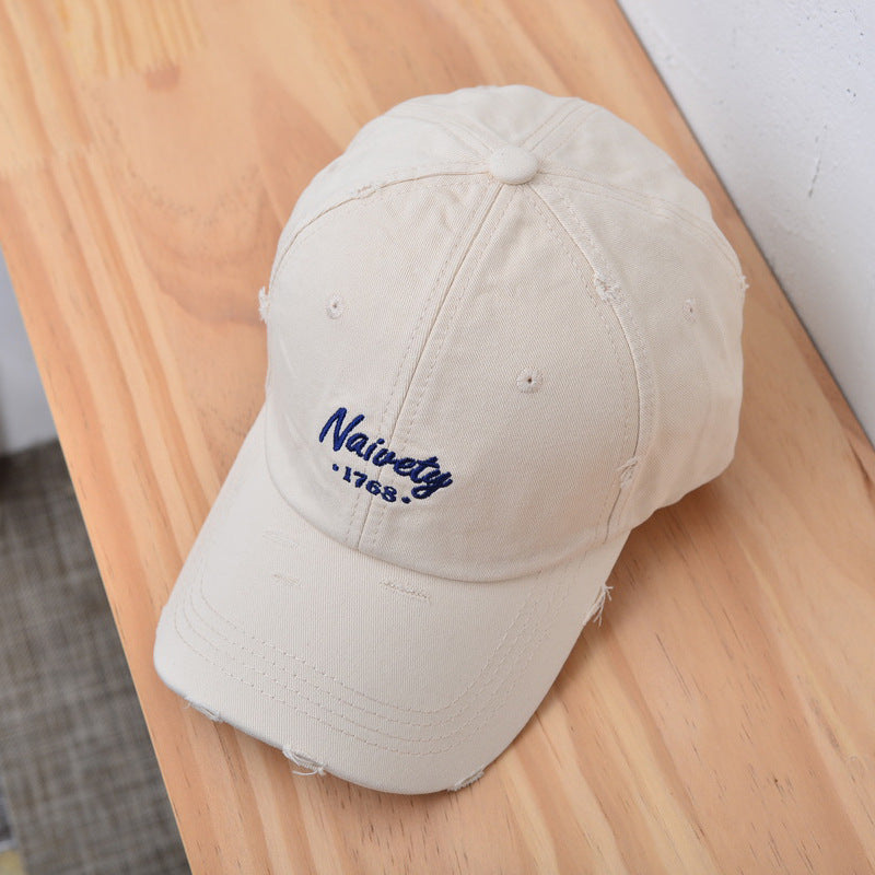 Men's Distressed Vintage Cotton Baseball Cap Kalsten