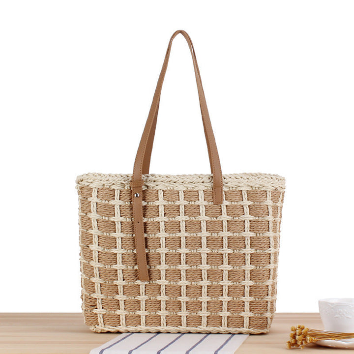 Elegant Straw Bag with Chic Design Kalsten