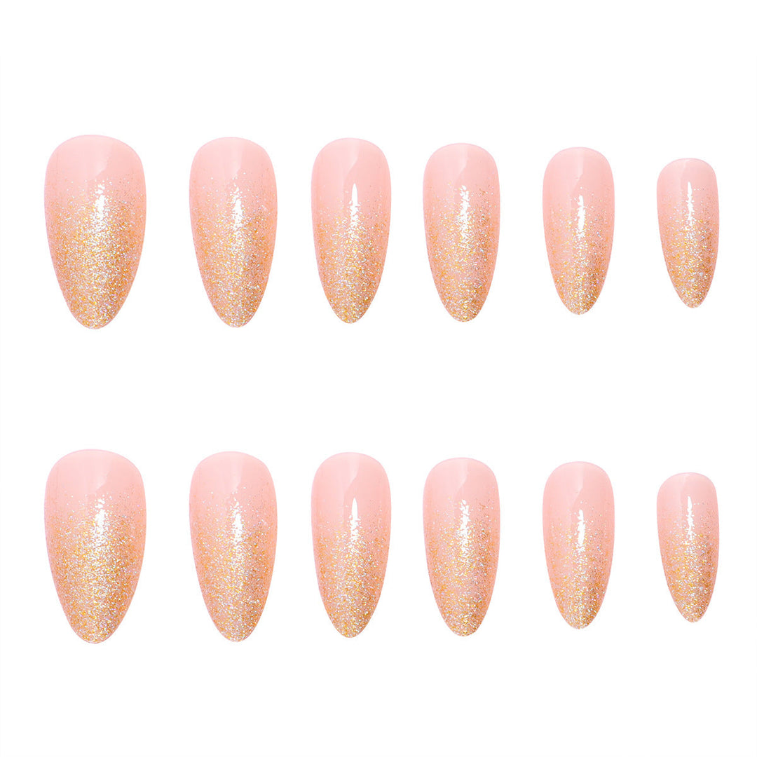 Glittery Press-On Nails Set Kalsten