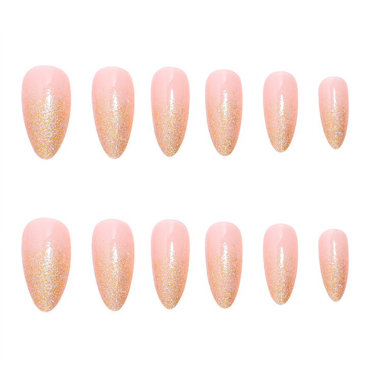 Glittery Press-On Nails Set Kalsten