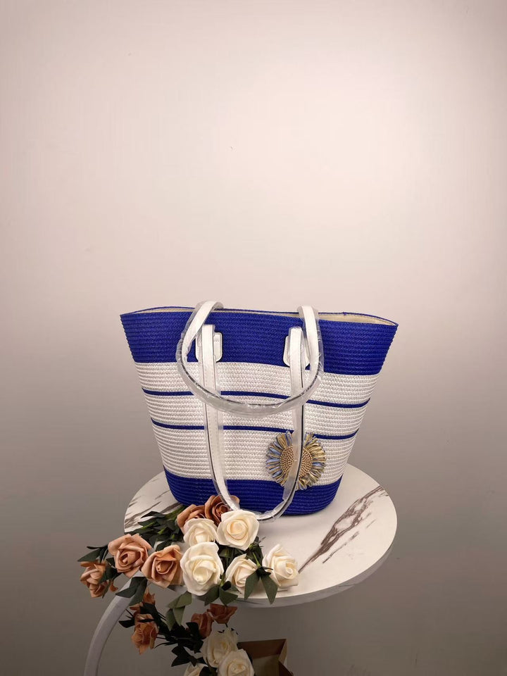 Elegant Beach Bag with Matching Sun Hat Kalsten