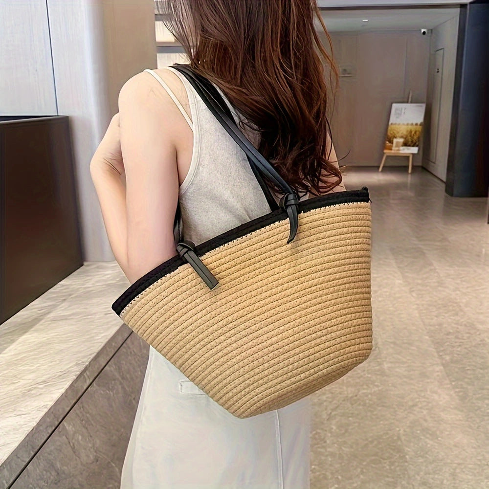 Beach bag with braided structure Kalsten