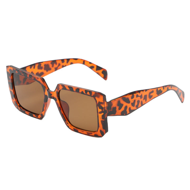 Women's fashionable oversized sunglasses in leopard print Kalsten