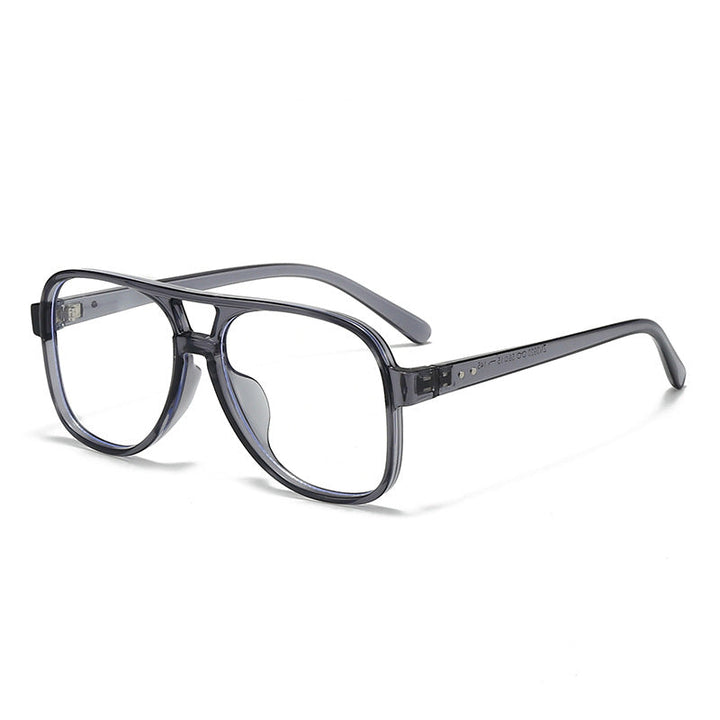 Men's Oversized Transparent Square Glasses Kalsten