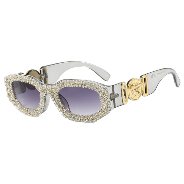 Women's extravagantly designed sunglasses with rhinestone-studded frame Kalsten