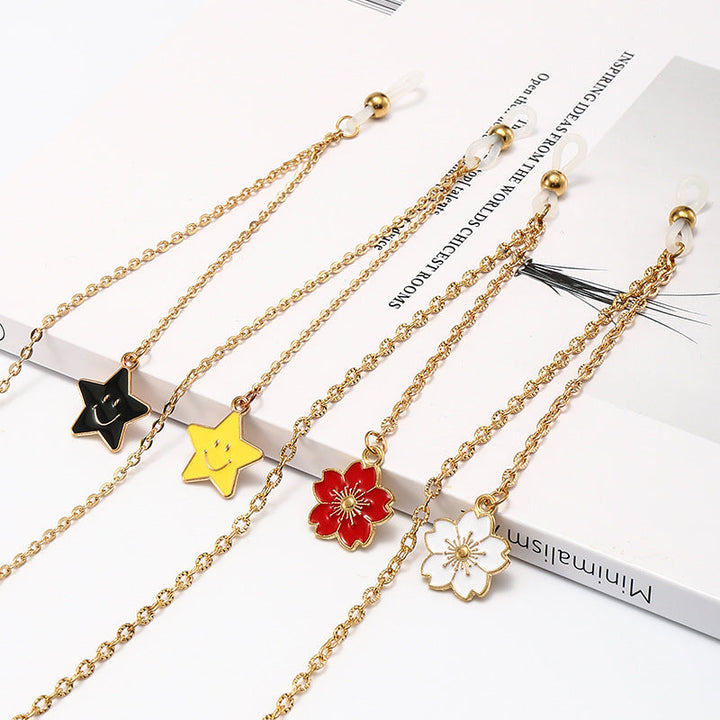 Decorative Eyewear with Star Charm Chain Kalsten