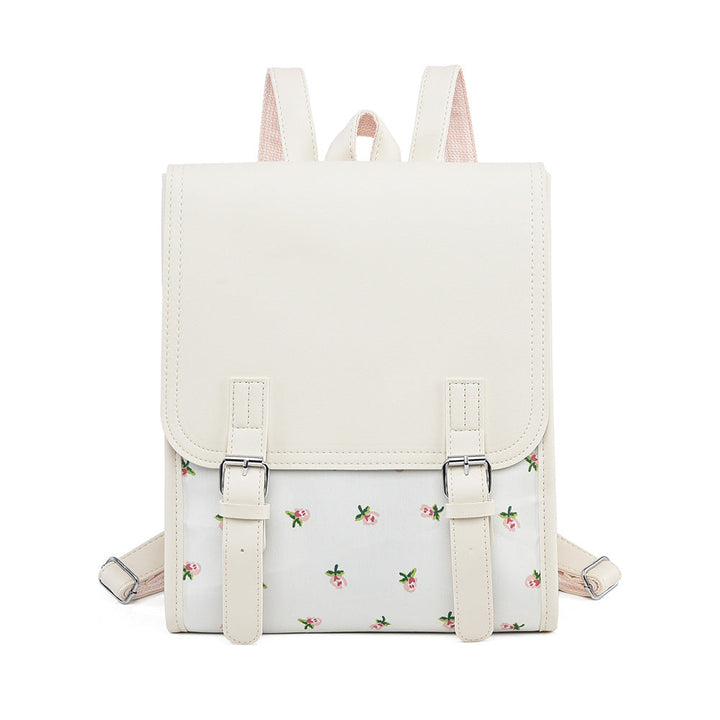 Floral Print Structured Backpack Kalsten