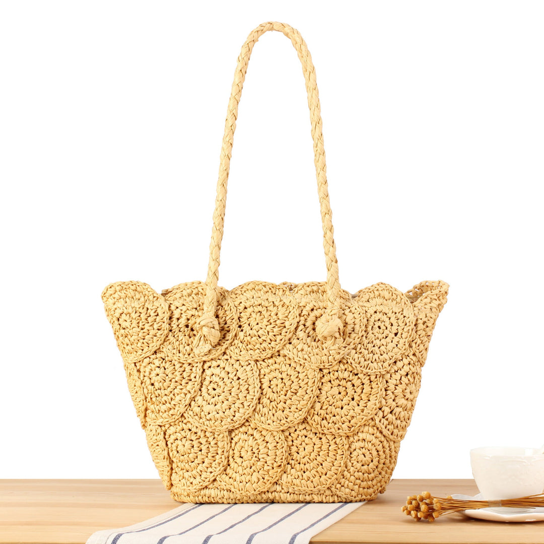 Fashionable Macrame Beach Bag with Artistic Design Kalsten