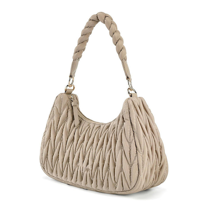 Fashionable shoulder bag with braided shoulder strap Kalsten