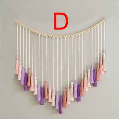 Decorative Macrame Wall Hanging with Tassels Acalora