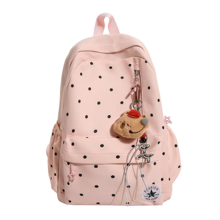 Polka Dot Embellished Backpack Kalsten