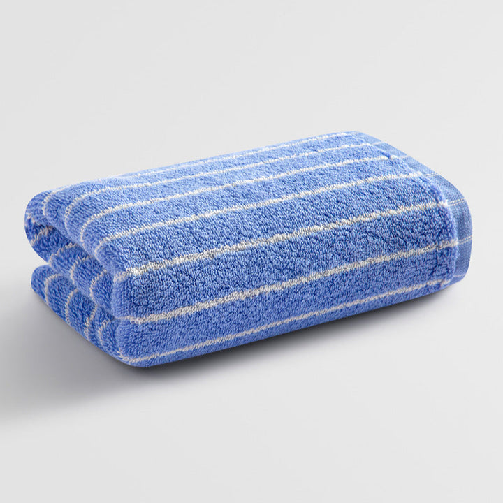 Women Elegant Terry Bath Towel with Striped Pattern Kalsten