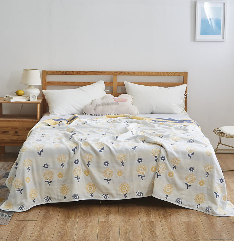 Women Elegant Blanket with Subtle Leaf Pattern Kalsten