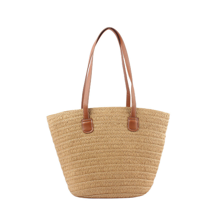 Stylish basket bag with leather handles Kalsten